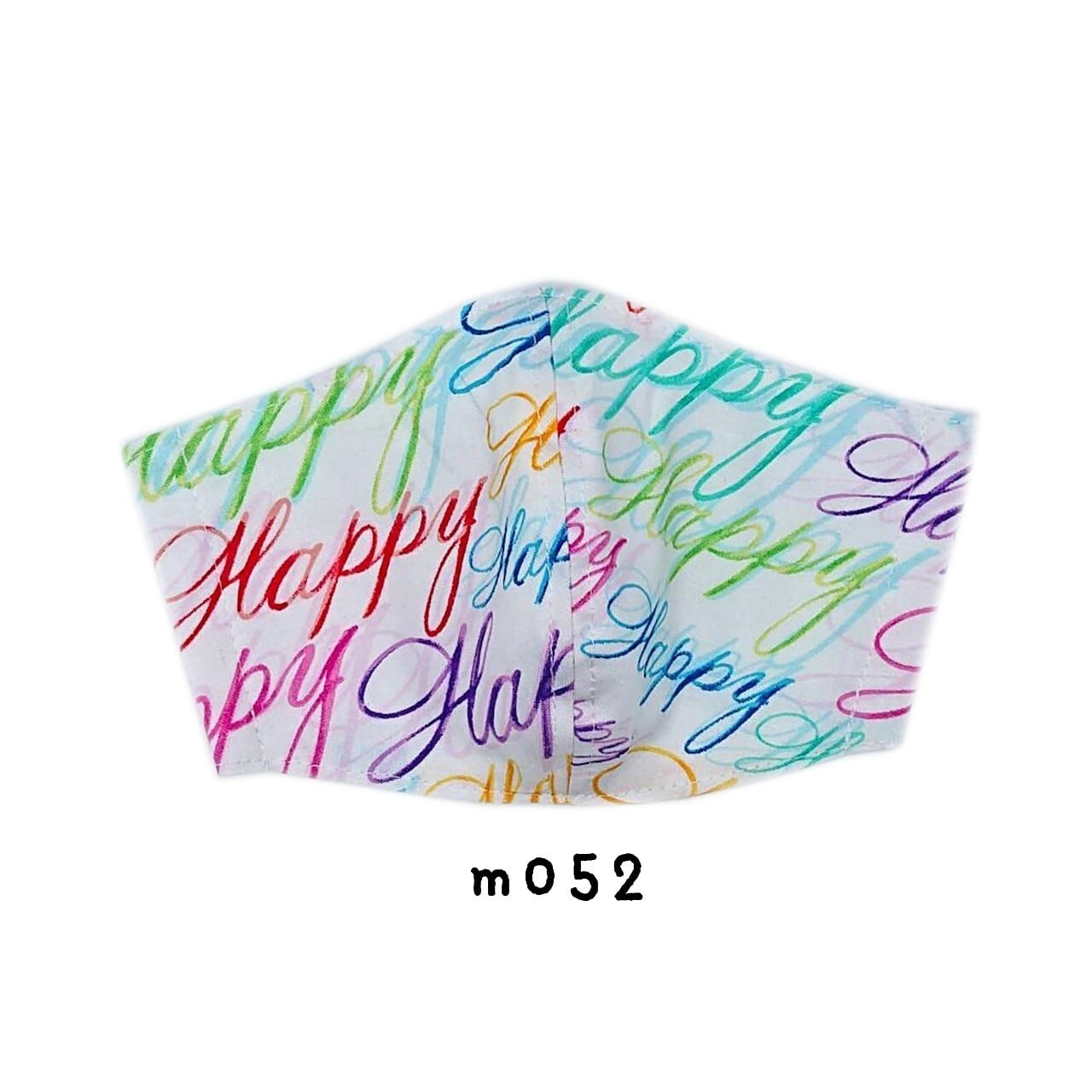 ハワイアン布マスクm052Happy