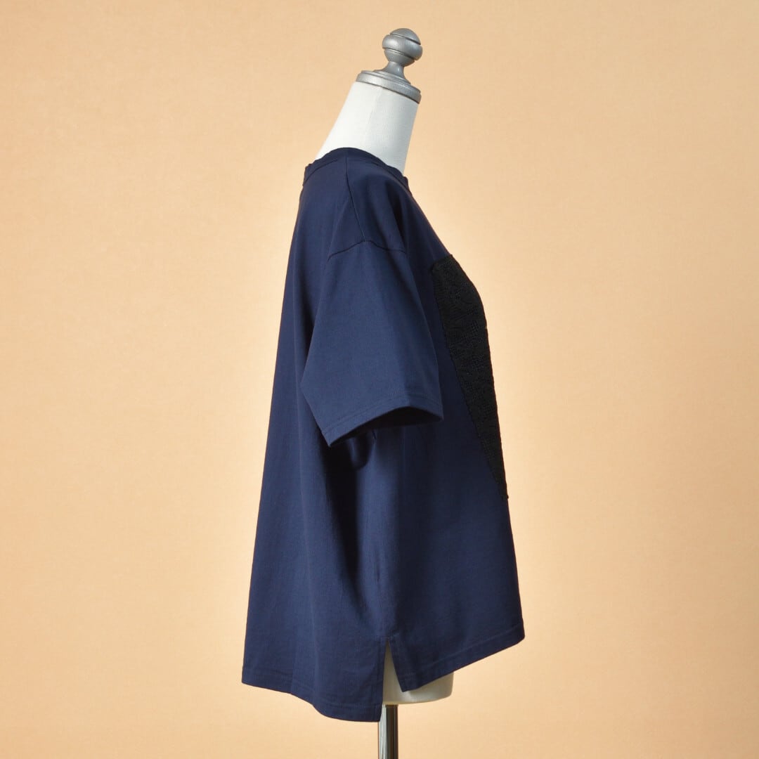 prit プリット ボタニカルレースTシャツ