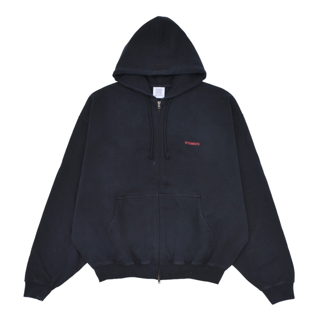 【VETEMENTS】CLASSIC LOGO ZIP-UP HOODIE - 1