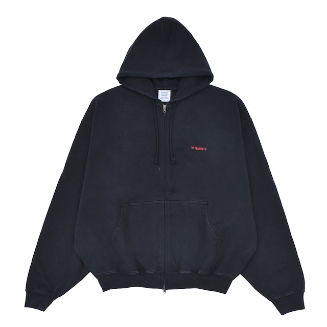 【VETEMENTS】CLASSIC LOGO ZIP-UP HOODIE