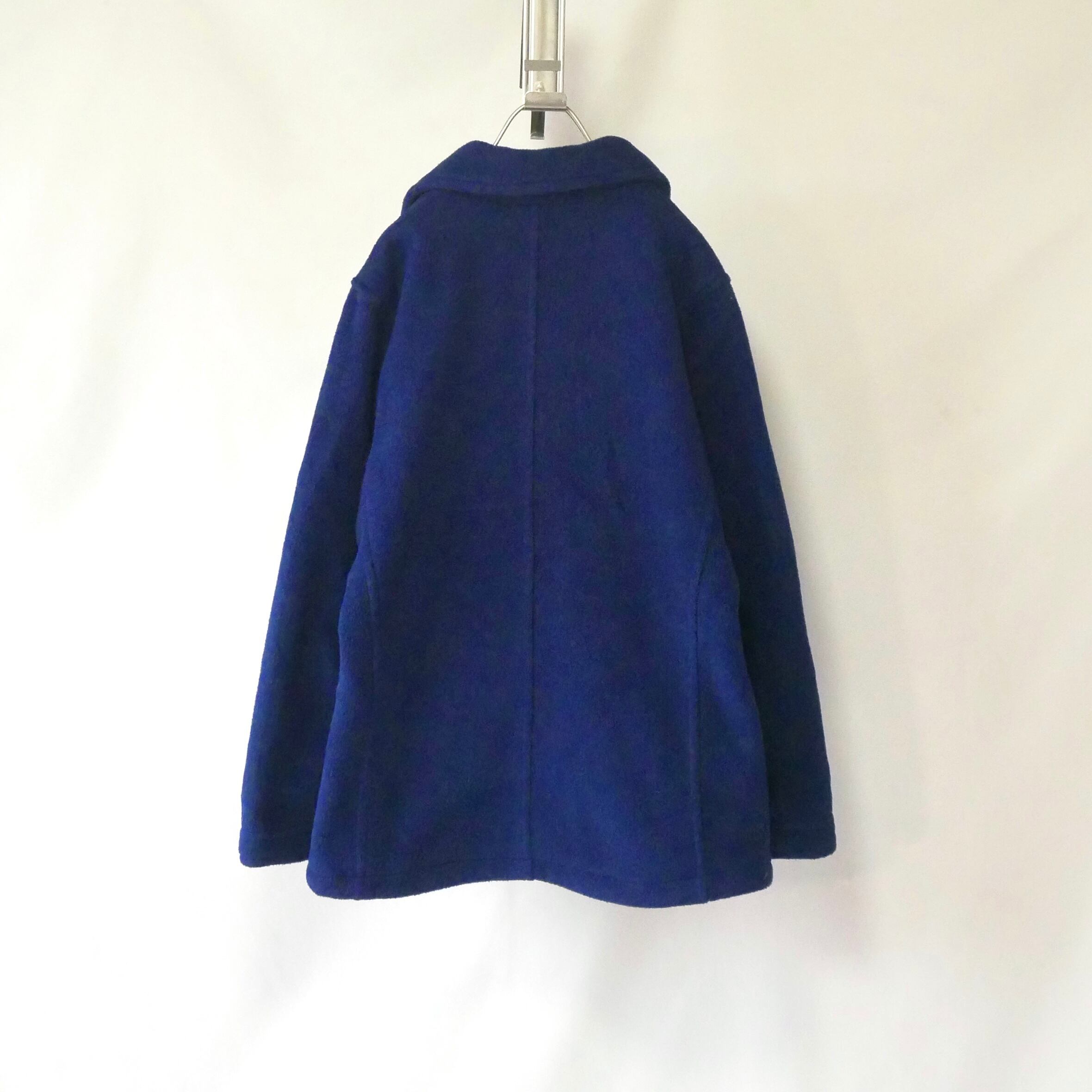 90s madeinUSA L.L.Bean fleece P-coat 90年代 ネイビー アメリカ製
