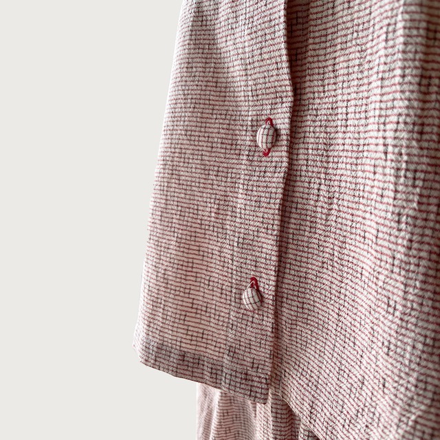 【遠州織物】 大人可愛い シャツとパンツのセットアップ｜グリーン｜画像12