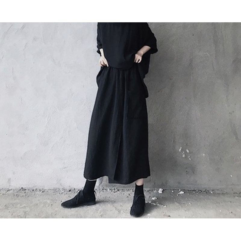 ラップデザインワイドレッグパンツ 3color PT0222