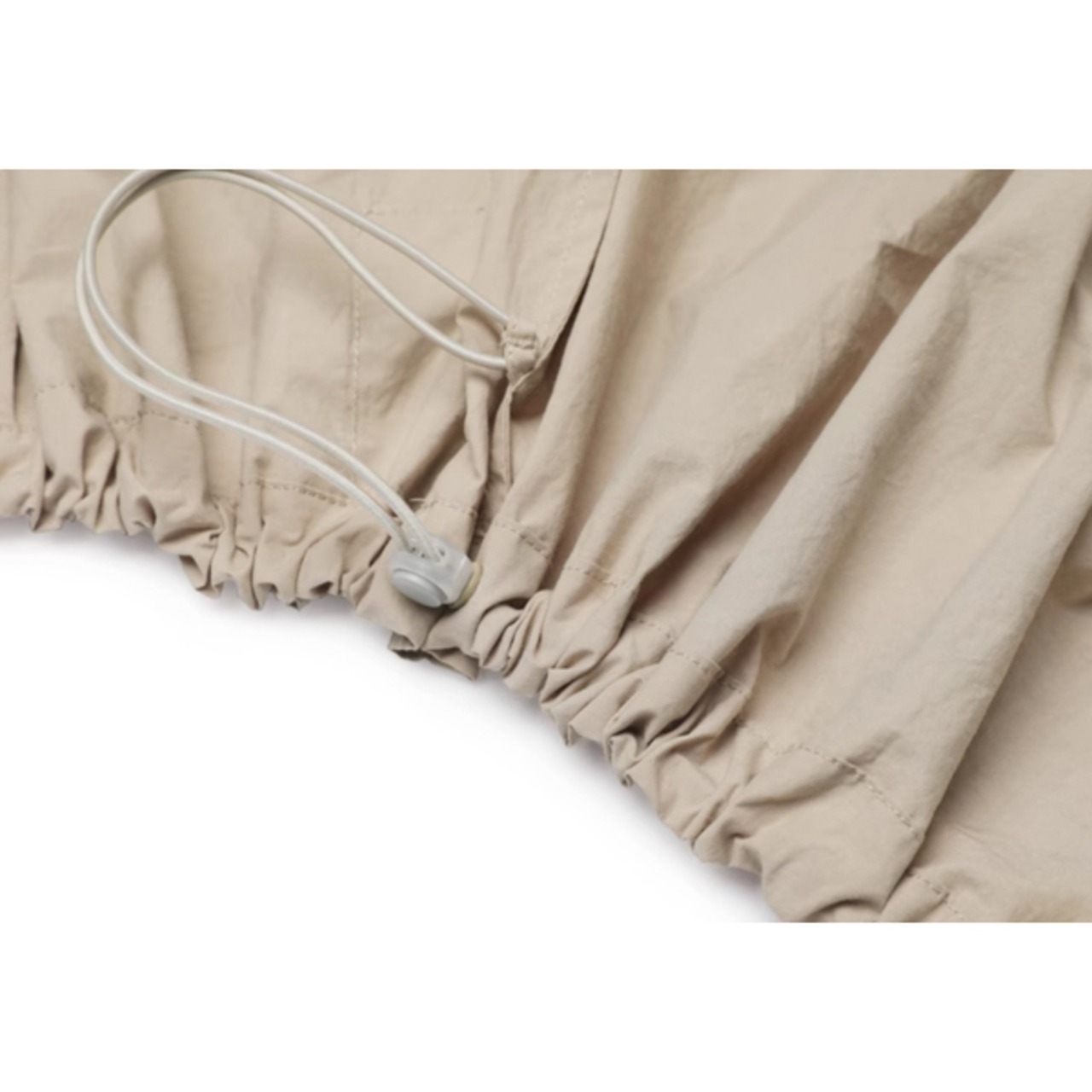 【2color】フード付きジップウィンドブレーカー&ルーズAラインスカートのセットアップ S0195