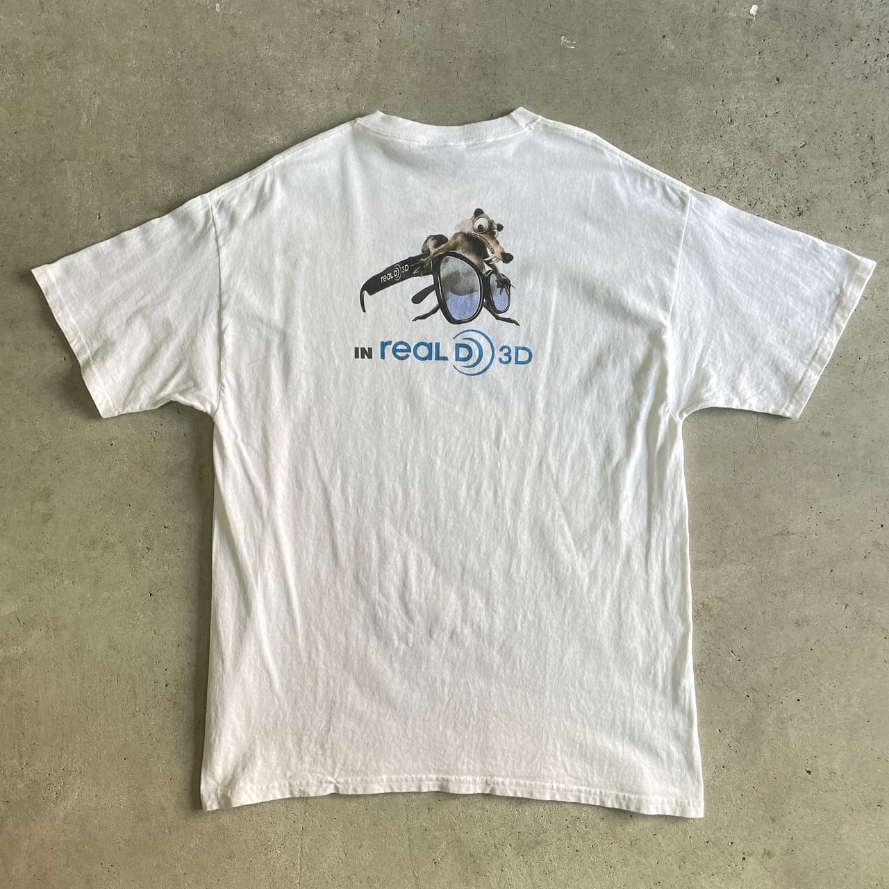 00年代 ICE AGE3 DAWN OF THE DINOSAURS プリントTシャツ メンズL 古着 