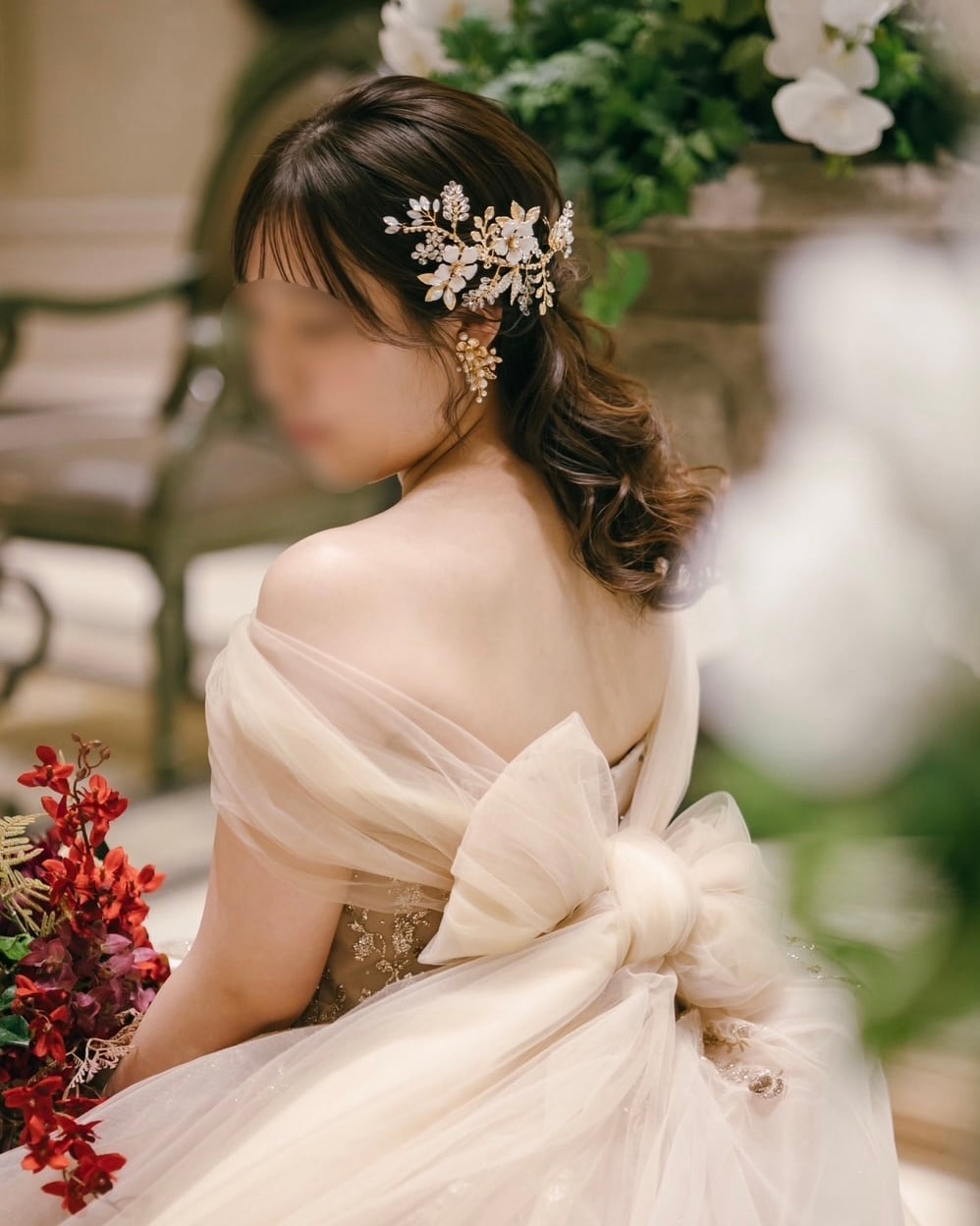 ヘッドドレス ウェディング【AH2309-01】 | ブライダルアクセサリー