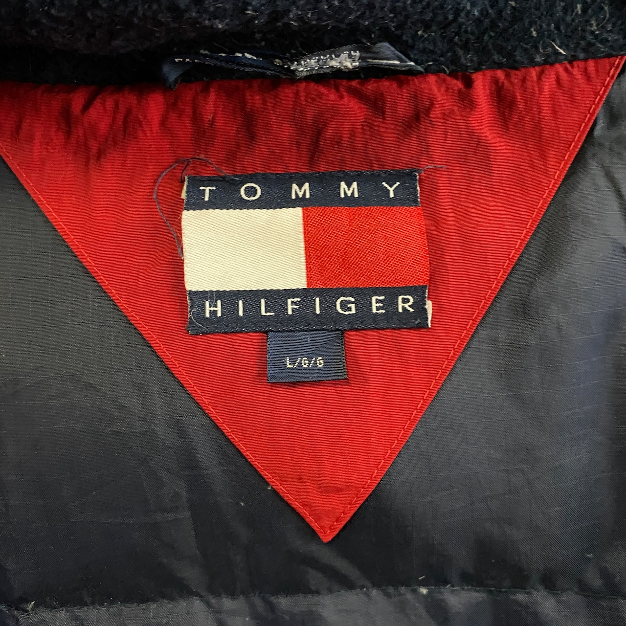 90年代 TOMMY HILFIGER トミーヒルフィガー ダウンジャケット メンズL 