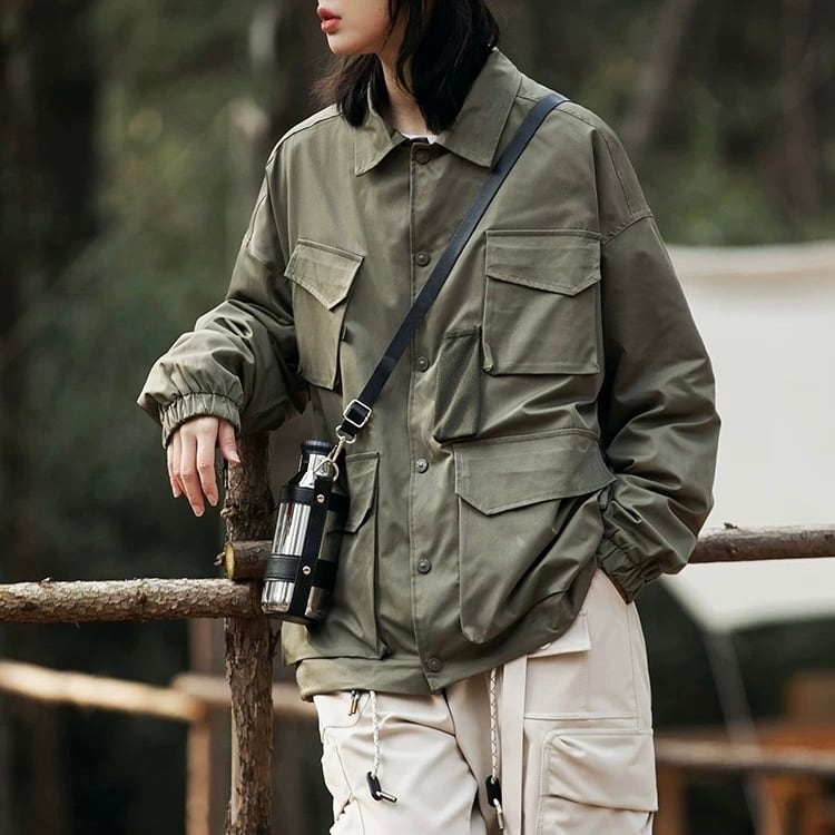 ユーティリティワイドシルエットジャケット J0239