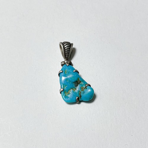 Old 925 Silver Turquoise Pendant Top