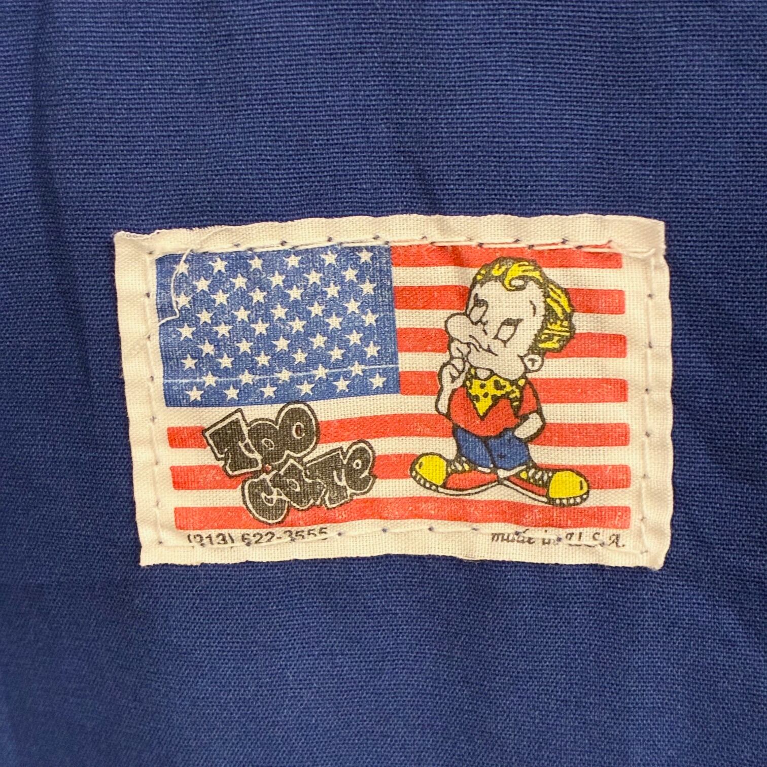 MADE IN USA製 90s TOO CUTE × PEANUTS SNOOPY バック刺繍入り デニム