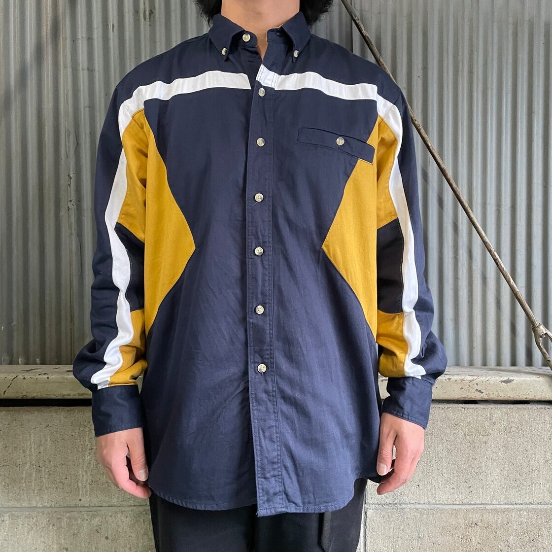 90年代 Wrangler ラングラー クレイジーパターン 長袖 ウエスタン 
