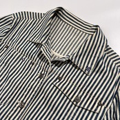 Mademoiselle NONNON マドモアゼルノンノン ヒッコリー デニム ジャケット ジージャン /パパス/日本製