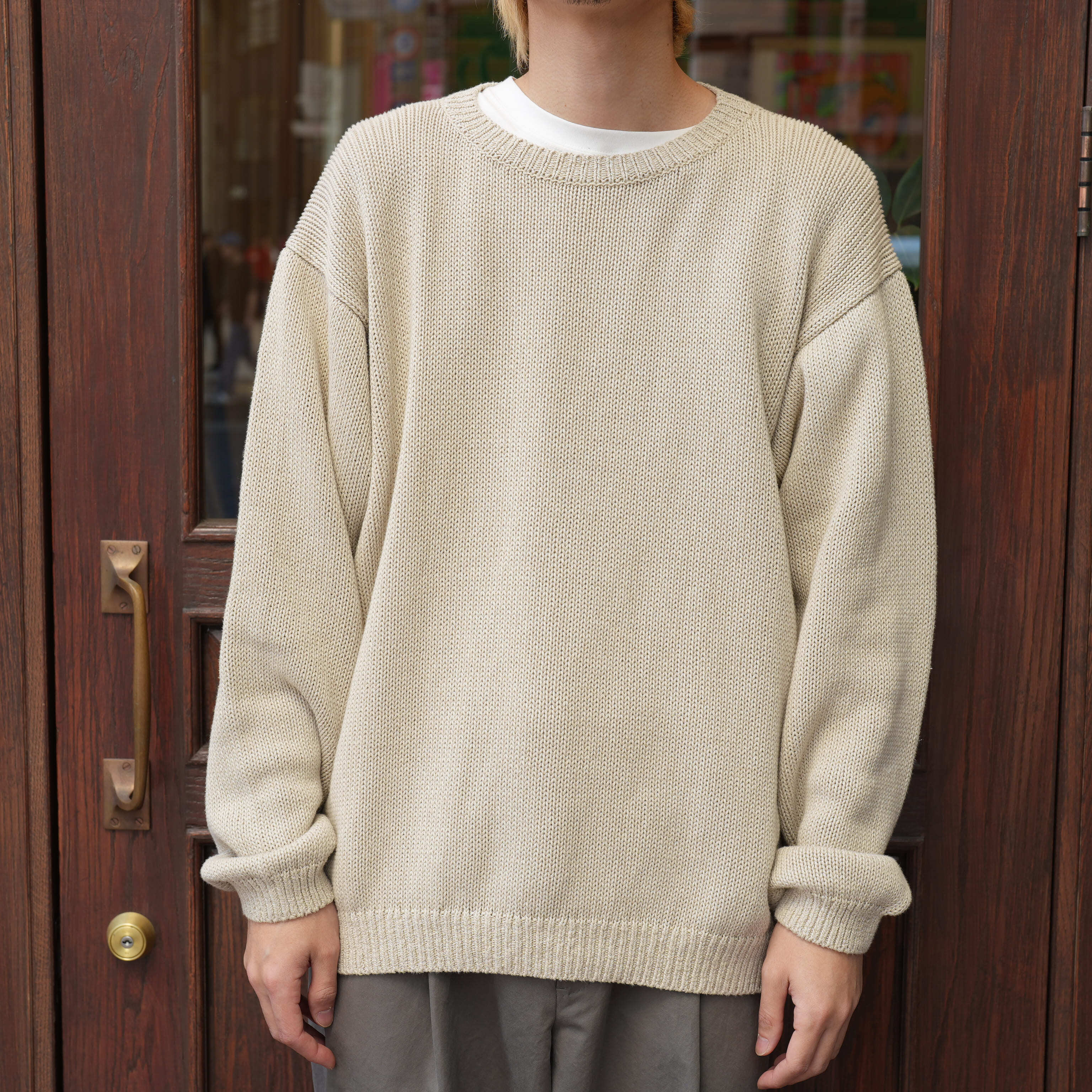 KAPTAIN SUNSHINE(キャプテンサンシャイン) 26SS "Cotton Washi Hand Frame P/O" -ASH GREY-