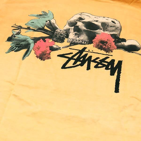 【希少】STUSSY スカル OFFERING DIP DYED ロングスリーブ