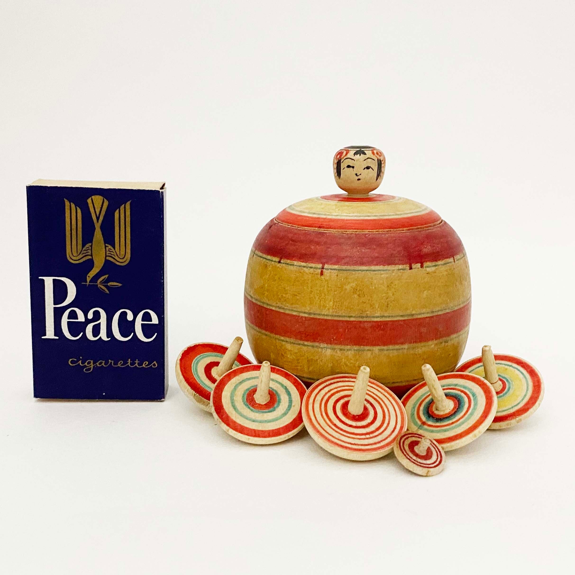 ヴィンテージ独楽入りえじこ (土湯系 / 高橋忠蔵工人)