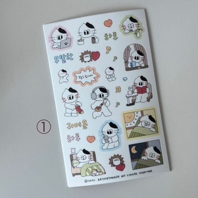 ★予約 KEYKEYMADE 〔sticker -Daily 4種類-〕