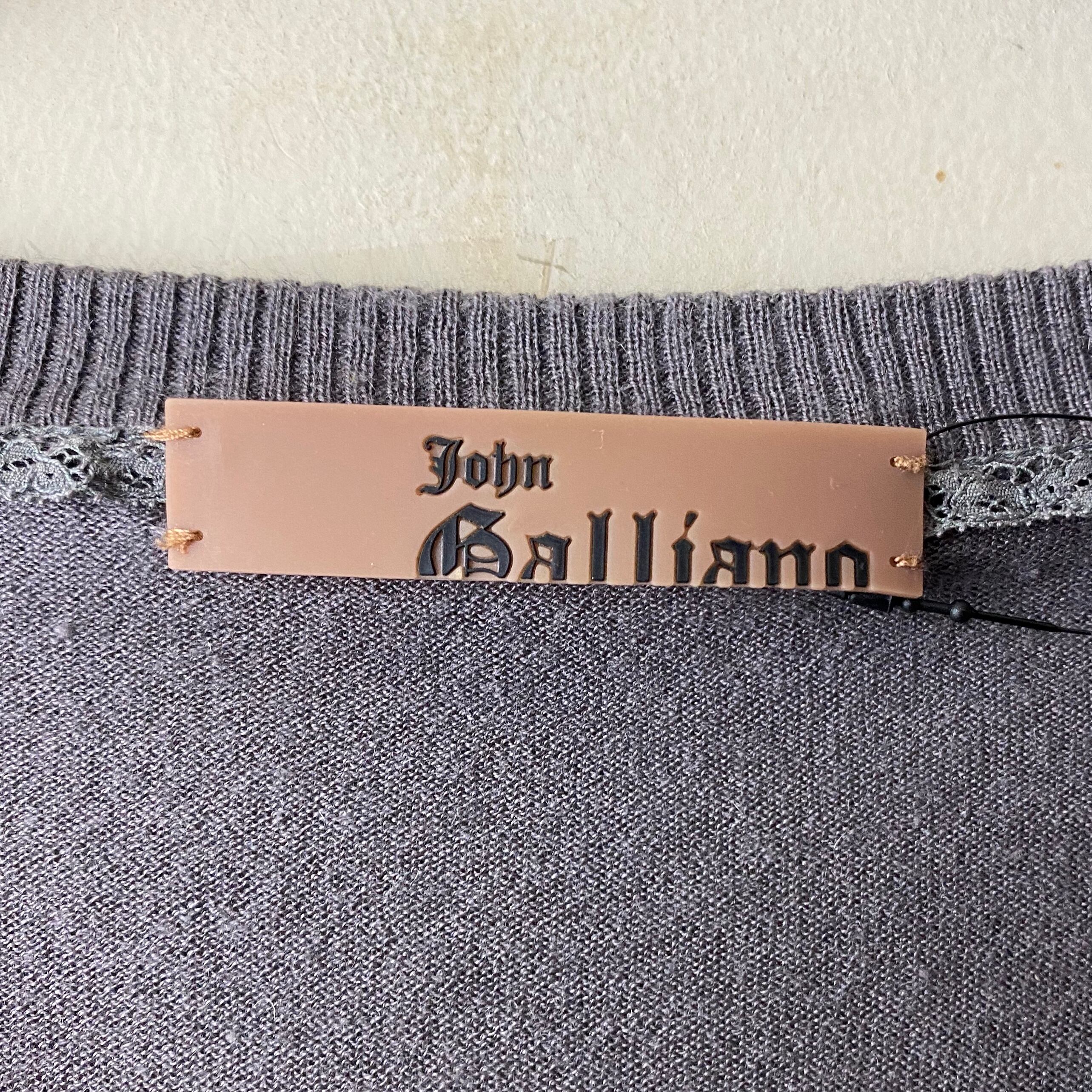 JOHN GALLIANO cashmere×silk v-neck sweater | NOIR ONLINE