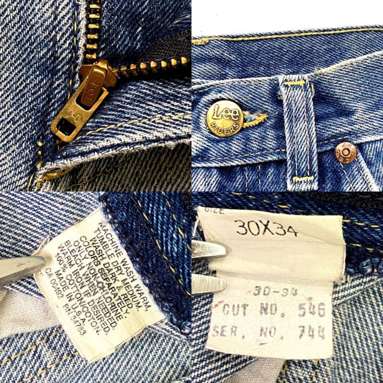 USA製 ビンテージ 70〜80年代 Lee リー 200 ストレート デニムパンツ 