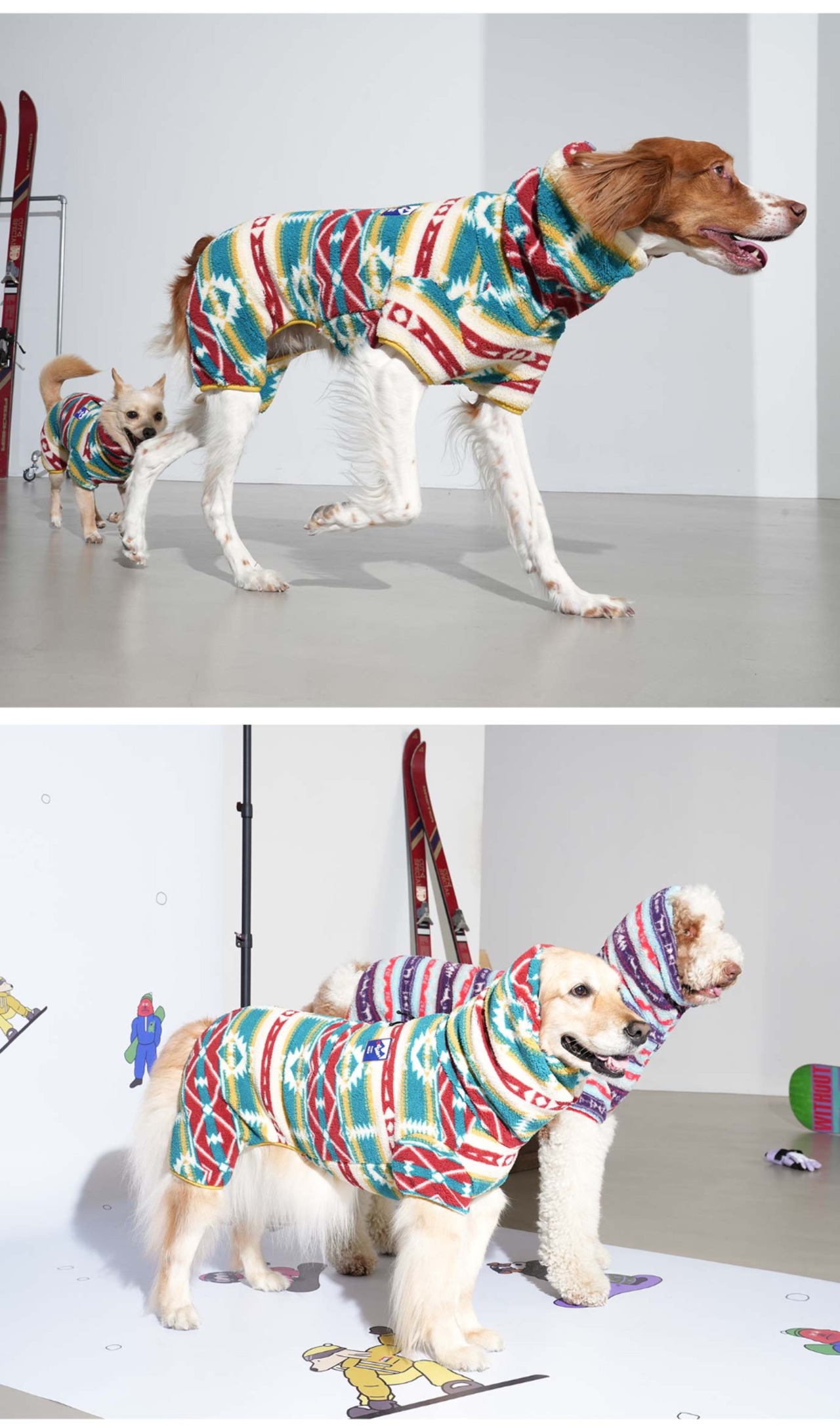 【PUPPYGALLERY公式】シェルパフリースオールインワン【Brown】M