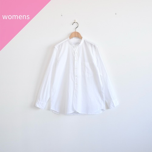 MANUAL ALPHABET | BROAD BAND COLLAR SHIRT　バンドカラーシャツ