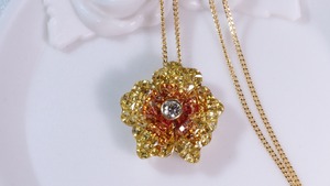 J36-8【USED】K18サファイアネックレス［01149077］