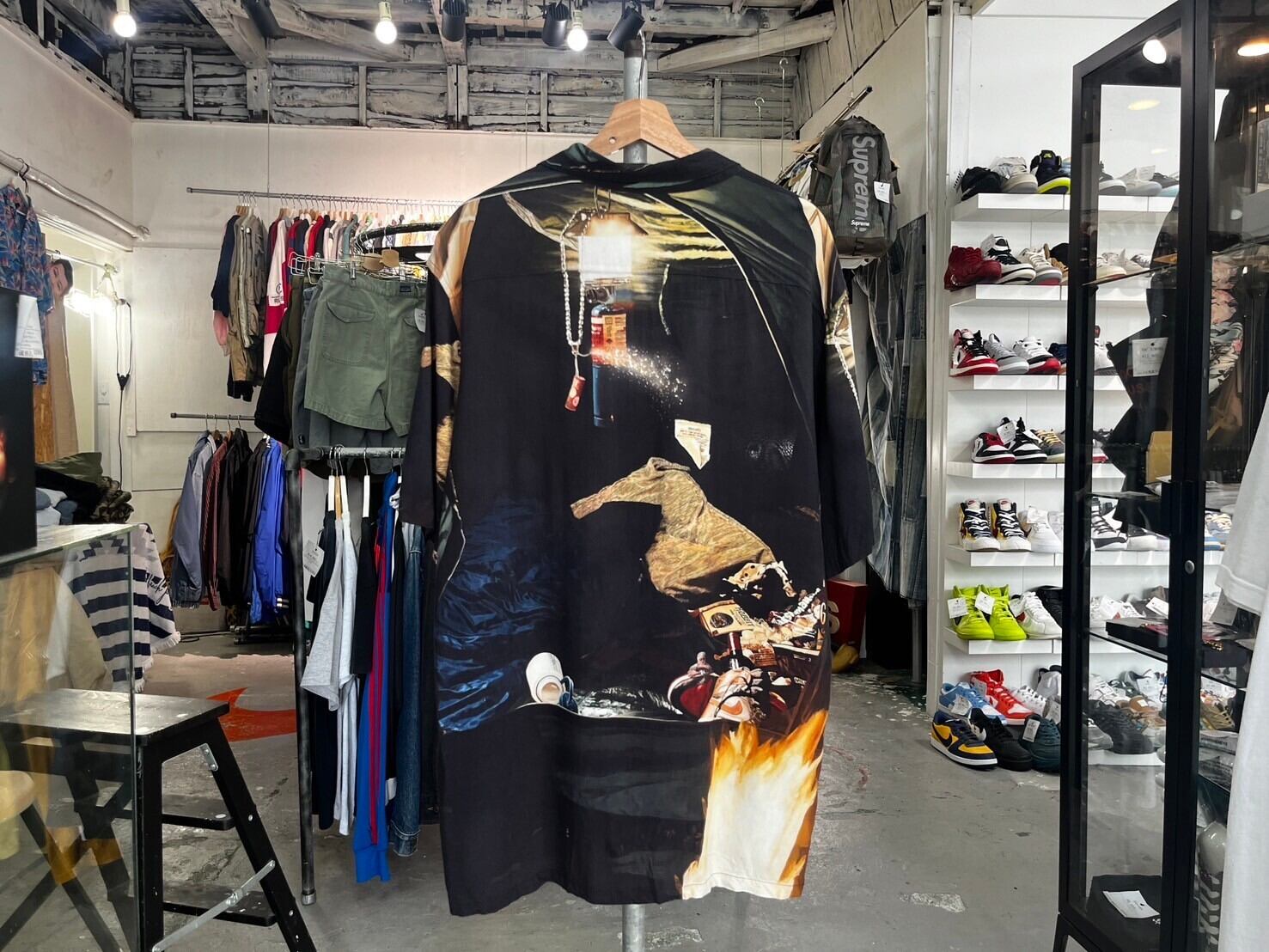 Supreme FIRECRACKER RAYON SS SHIRT BLACK XL 74349 | BRAND BUYERS OSAKA