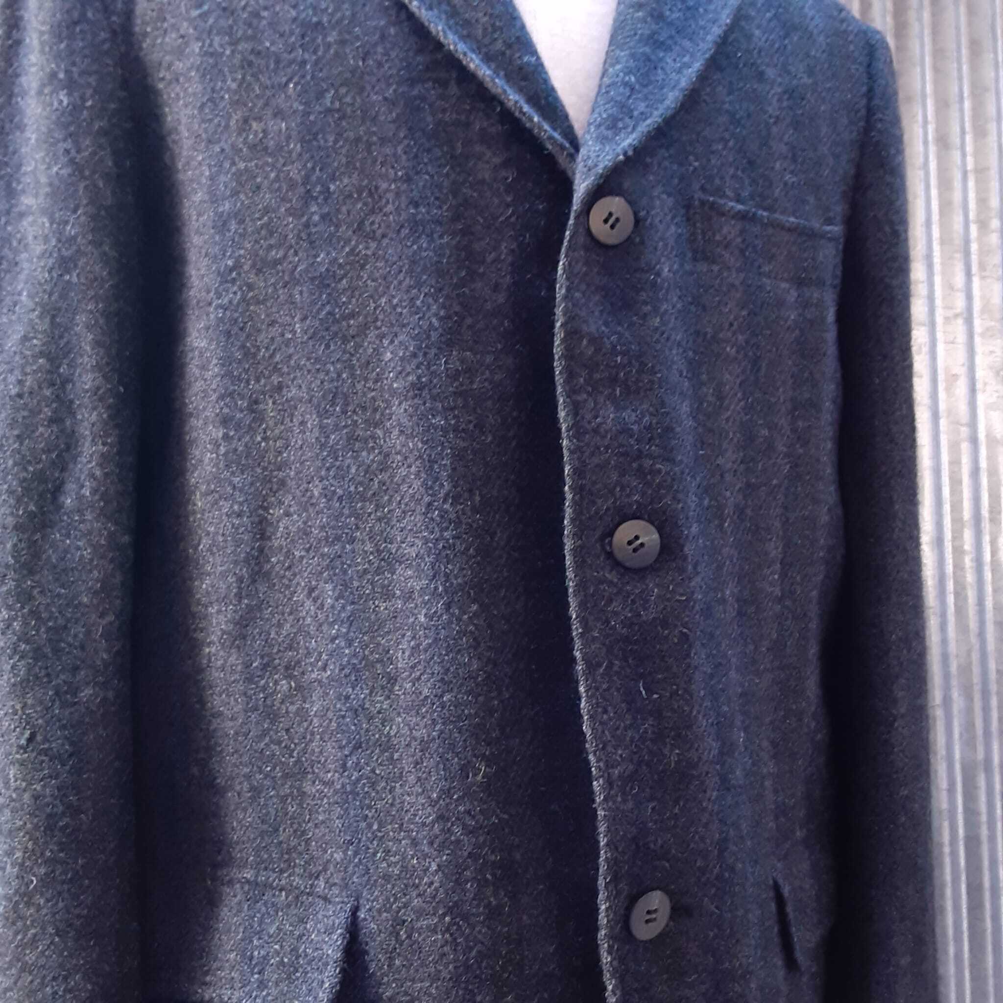 60's Vintage “HARRIS TWEED” Wool tailoed jacket chinstrap