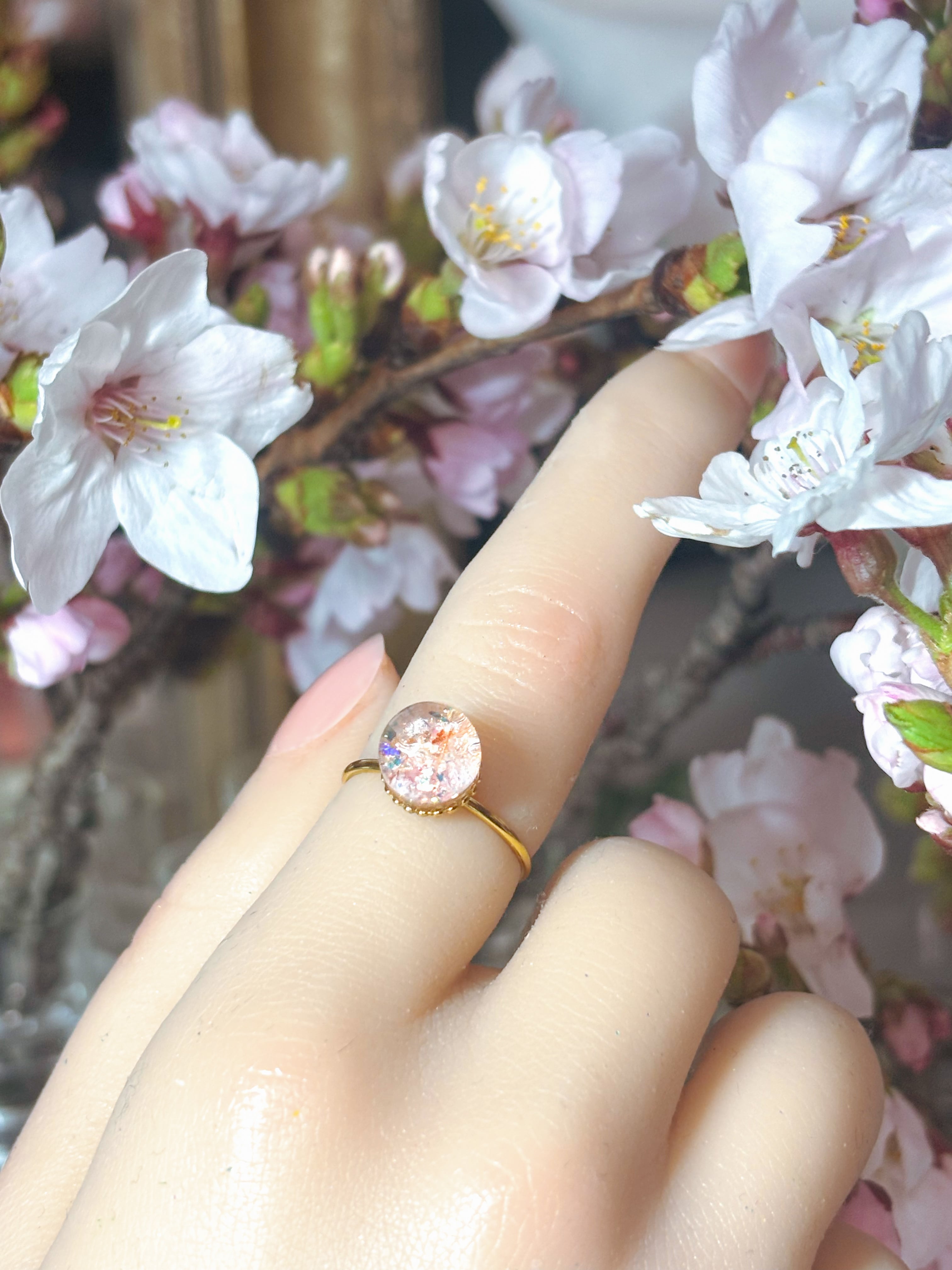 【抽選販売】「桜」Lumière ring free size