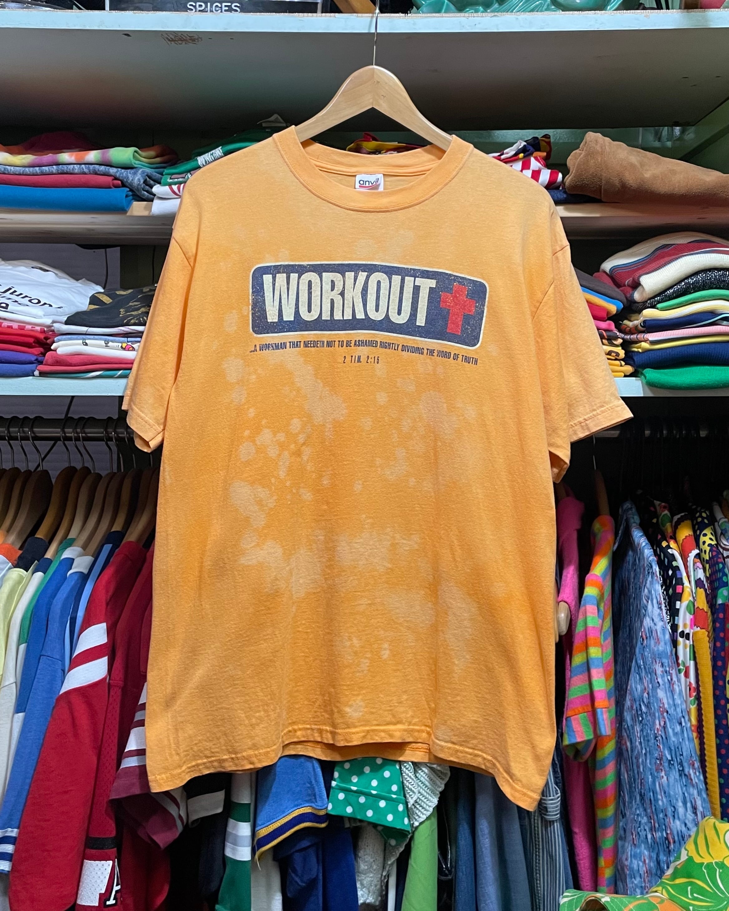 90's WORK OUT T (beady clothing)