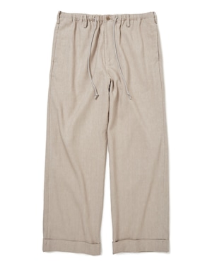 Just Right “Easy Piped Stem Trousers” Greige