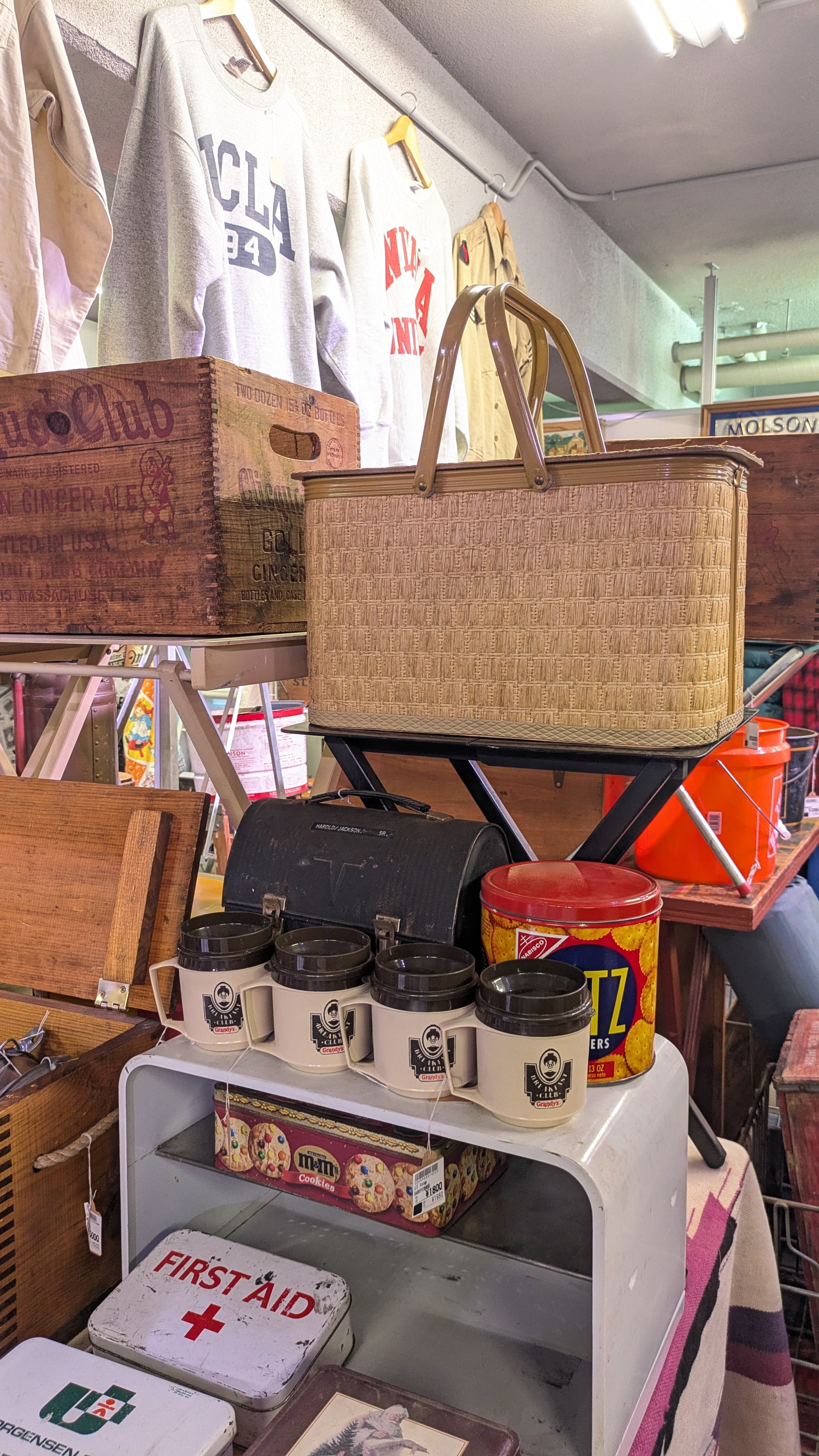 Vintage REDMAN PicnicBasket Square ビンテージ レッドマン