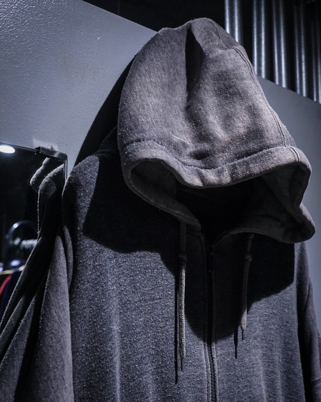 add (C) vintage】Good Sunfade Vintage Loose Zip Up Hoodie | Caka
