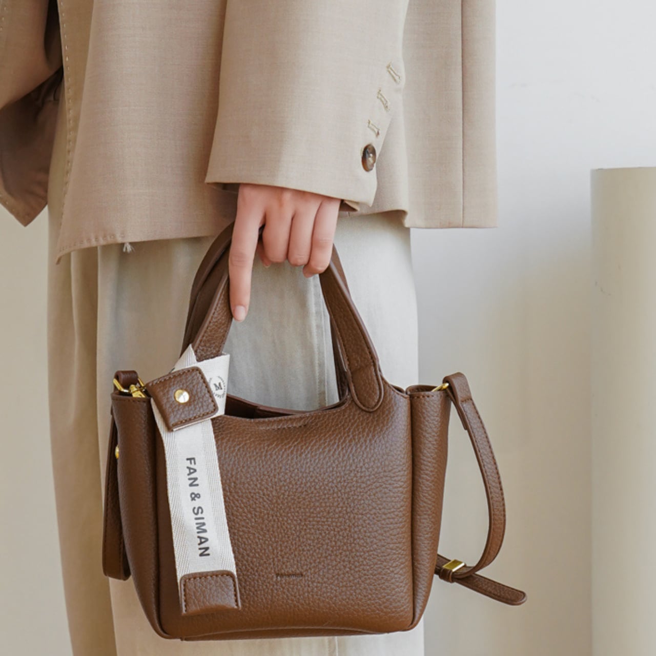 2-way logo strap bag S1500