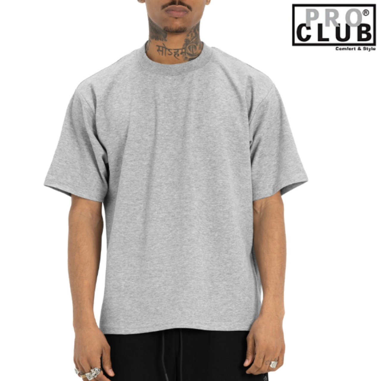 PRO CLUB / プロクラブ「Heavy Weight Wide Performance T-shirts Gray」 - 1