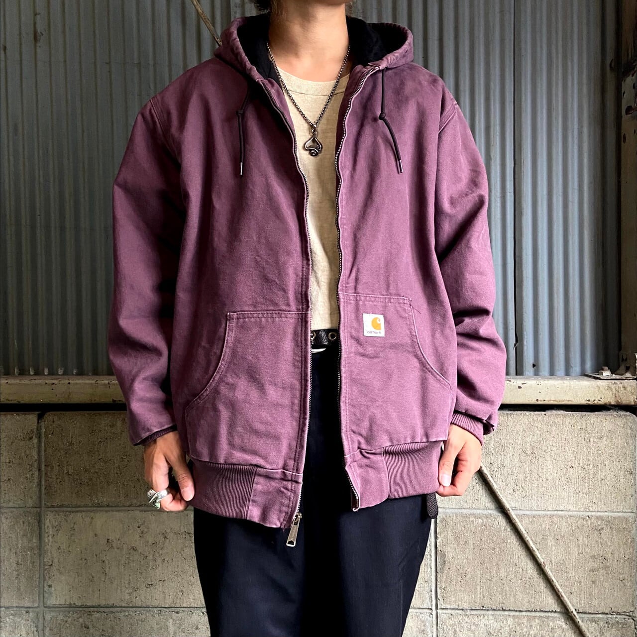 carhartt purple カーハートダッグフーディ