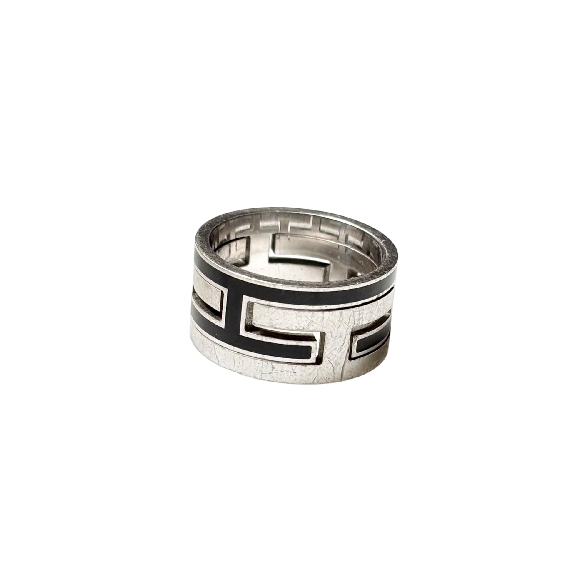 HERMES silver “Move H” ring | NOIR ONLINE