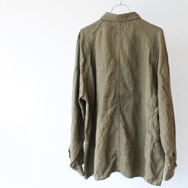 weac. WARRRK JACKET / リネンカバーオールジャケット （Olive） | C