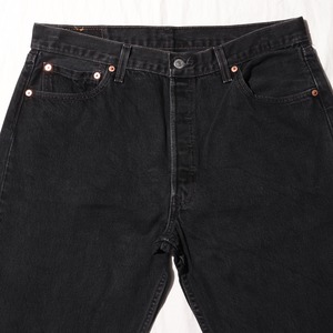 美品 36×30 Levi’s 501 USA 01年 サルファーブラック デニムパンツ リーバイス