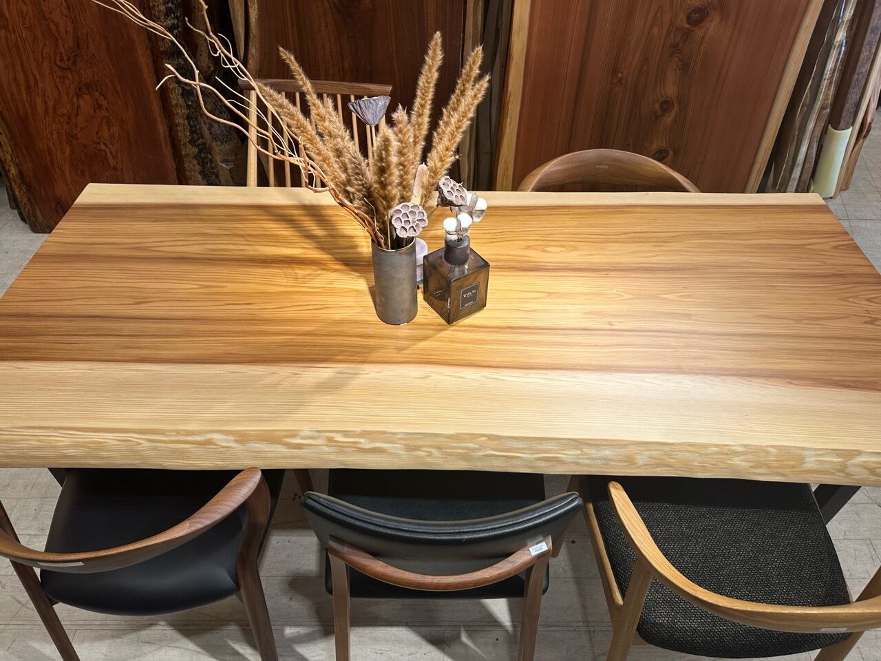 焼杉板 座卓 みんなが安心して使える＊全ての角を丸めた座卓テーブル】国産杉