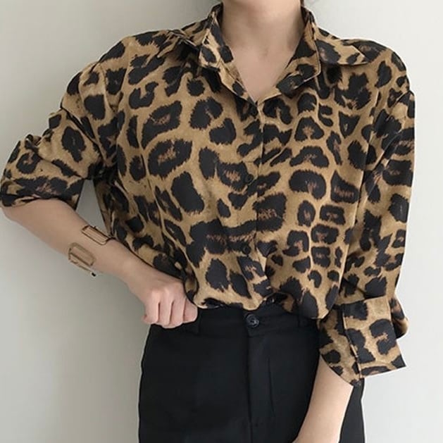 ヴィンテージ レオパードシャツ YH8657