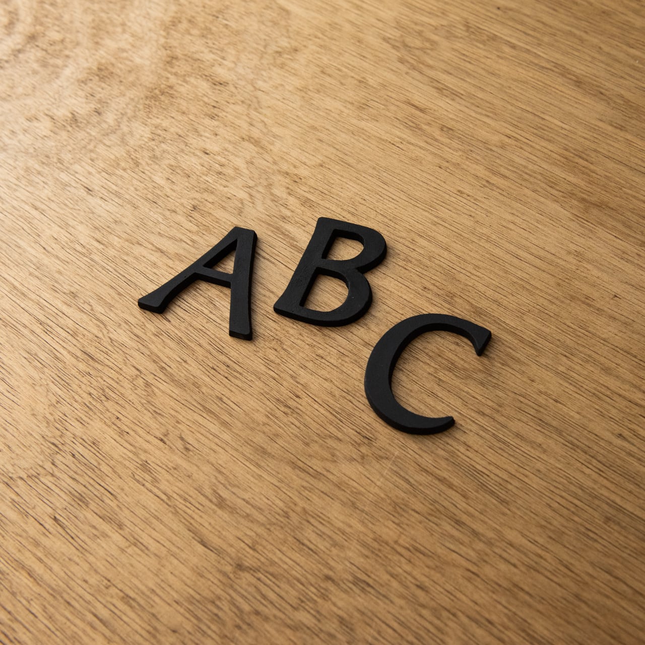 45mmアルファベット 大文字 黒 | PASSAGE DUVE