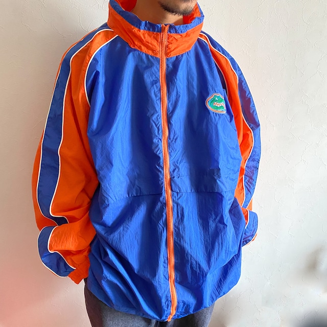 LOGO ATHLETIC  NFL FLORIDA GATORS  Nylon blouson { ロゴアスレチック　NFL フロリダ　ゲイターズ　ナイロンブルゾン 古着　メンズ}