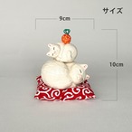 ま工房 ねこ 鏡餅 1個売り 置物 かわいい 玄関 インテリア