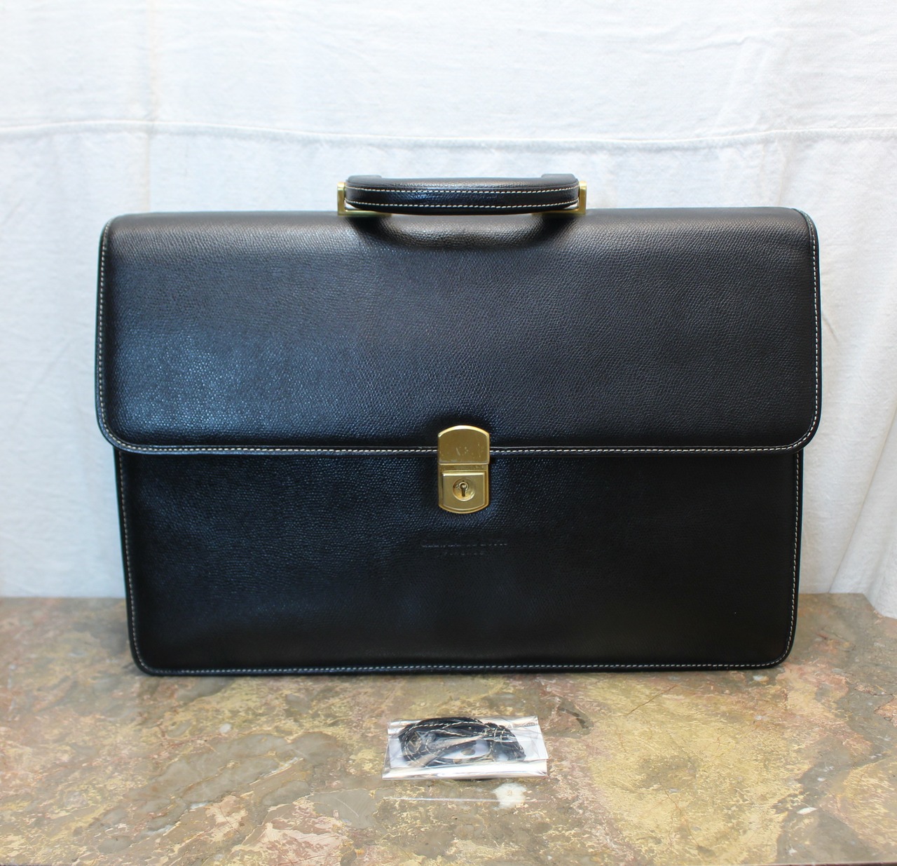 2000000007694 GIANFRANCO LOTTI LEATHER BUSINESS BAG MADE IN ITALY 