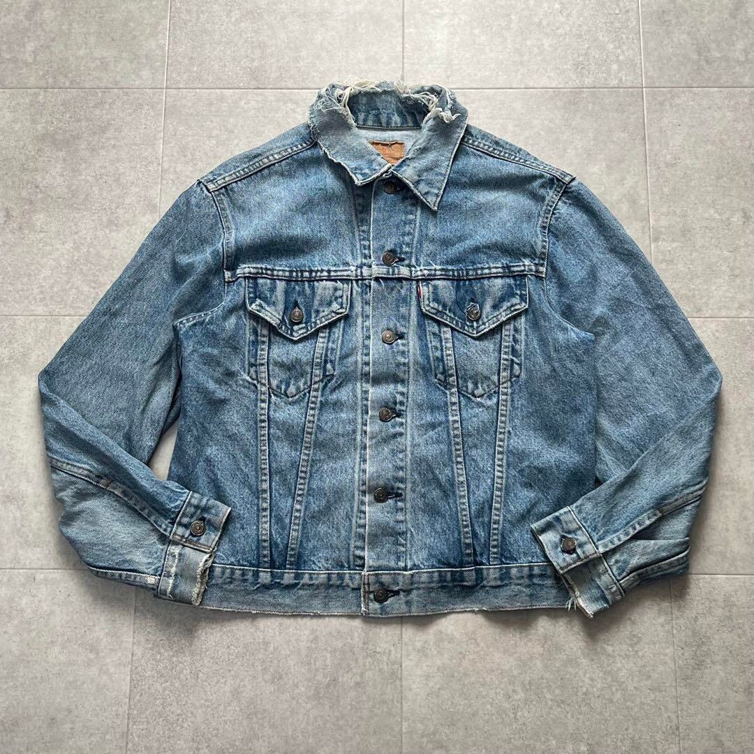 90s リーバイス　USA製 70505 4th トラッカージャケット 40 90s リーバイス 70505 4th トラッカージャケット 香港製 濃紺 40