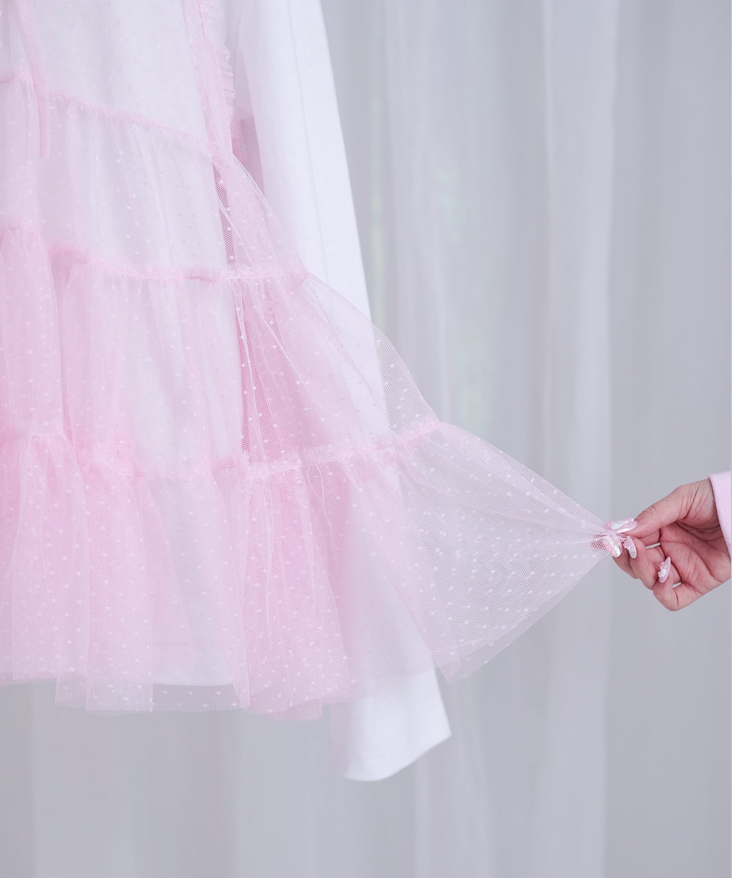 定価7万 SHIROMA シロマ 23SS チュールロングビスチェ ピンク ℳ𝒶𝑔𝒾𝒶 𝒞𝒽𝒶𝓇𝓂｜.⋆𝜗𝜚 いちばんかわいい自分になれる、魔法の