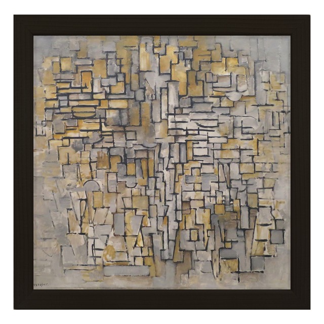 [額縁付き] Tableau No. 2,Composition No. VII ピート・モンドリアン アートポスター 223×223mm 天然木 ポスターフレーム 木製 絵画 名画 日本製 APFS109