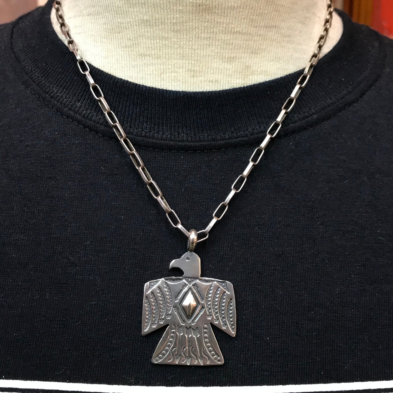 初期刻印 Navajo Gary reeves ターコイズ ペンダントトップ 