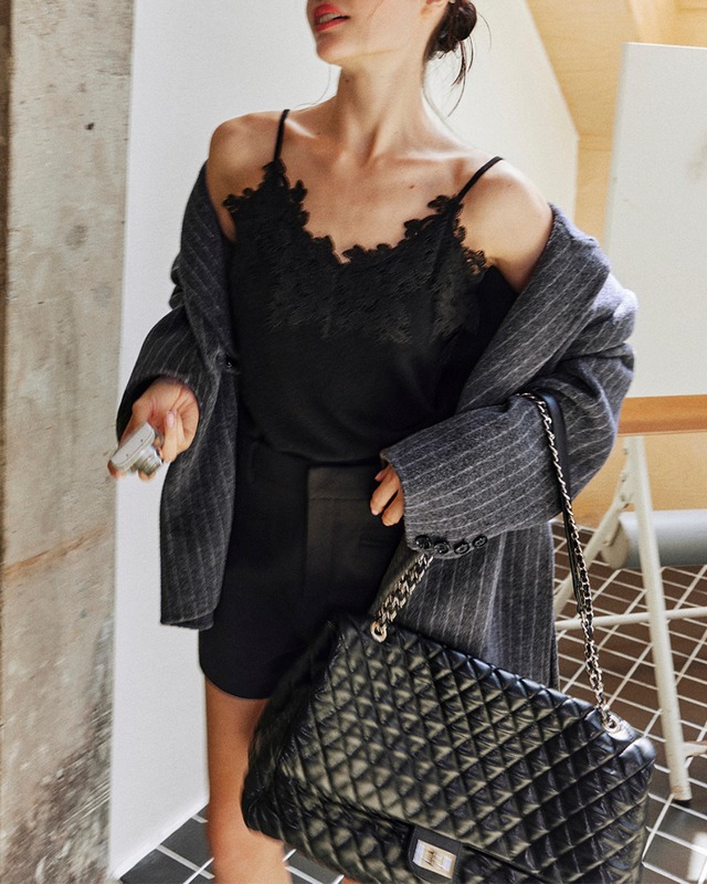 レースキャミソールトップス　A25252