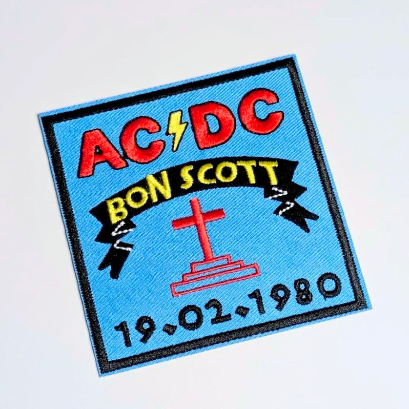 送料無料！ ★刺繍アイロンワッペン★  【 ACDC / エーシーディーシー 】  〚アメリカン雑貨 アメトイ〛